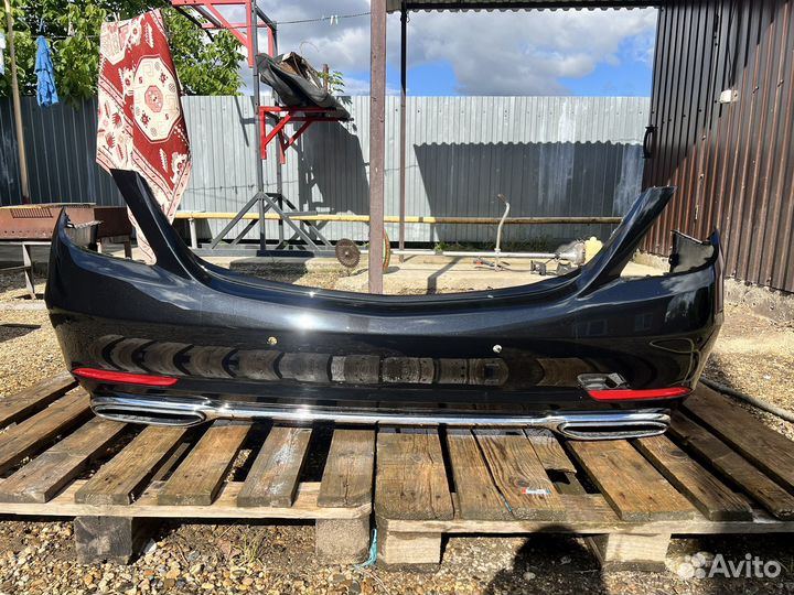 Бампер задний W222 рестайлинг всборе, оригинал