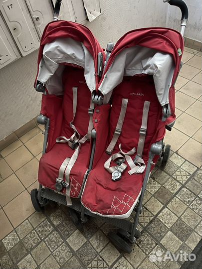 Коляска для двойни Maclaren twin techno