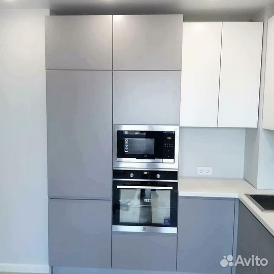 Кухня под потолок из мдф на заказ, цех в Москве