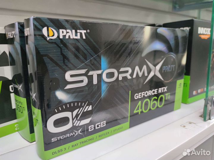 Видеокарта Palit rtx 4060 ti stormx OC 8gb новая
