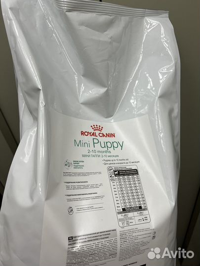 Корм для собак роял канин Mini Puppy