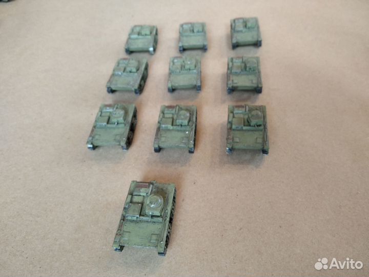 Модели танков Т-60,70,37,38 м:1/100, 1/144, 1/200