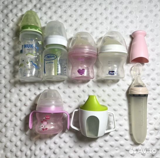 Бутылочки для кормления, поильники