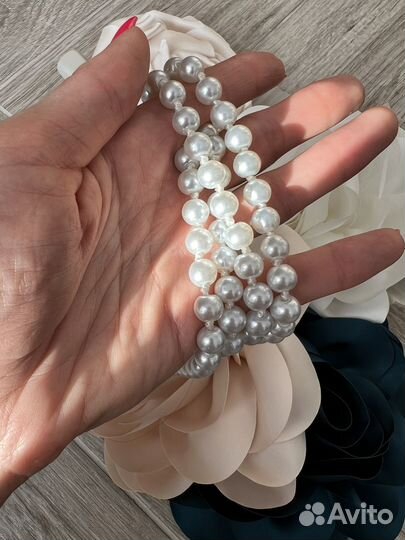 Жемчужные бусы длинные