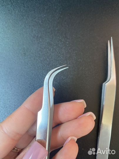 Пинцеты для наращивая ресниц(набор для лешмейкера)