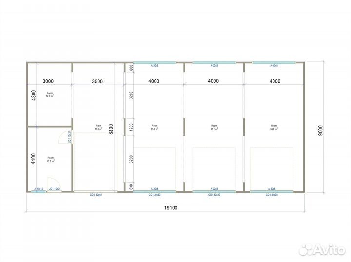 Лстк каркас сто на 4 поста (от завода-изготовителя
