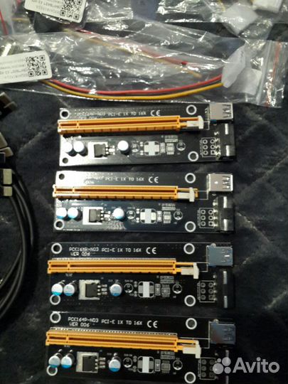 Райзер для видеокарт PCI-E 1x to 16X. ver 006