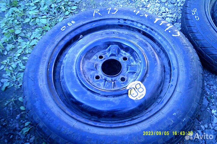 R15 Dunlop SP RV-Major TG 3 135/80, PCD 4x114.3 DIA 66