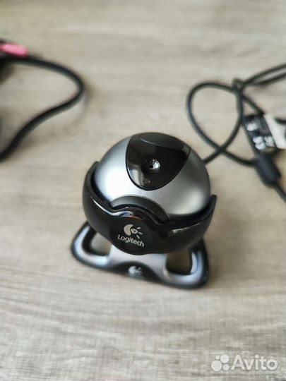 Веб-камера logitech quickcam pro 5000 и наушники
