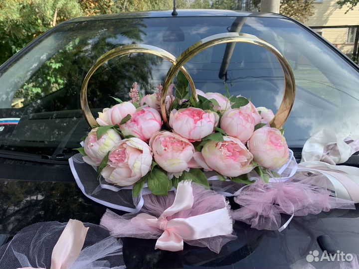 Кольца на машину свадебные