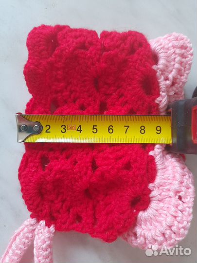 Чепчик вязанный, ручная работа