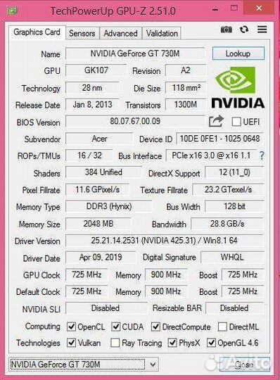 Ноутбук Acer aspire v3 571g