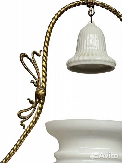 Антикварная керосиновая люстра, Голландия