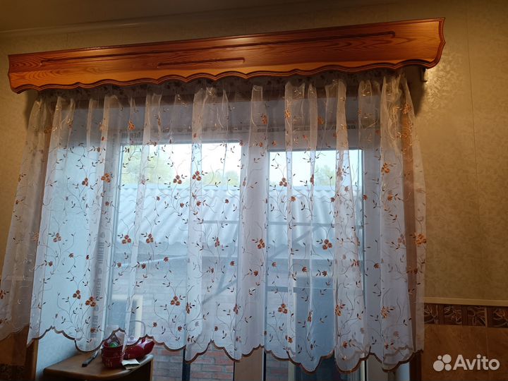 Карнизы с тюлью бу