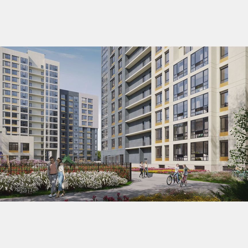 2-к. квартира, 59,1 м², 12/18 эт.