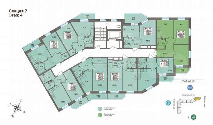 1-к. квартира, 35,8 м², 4/9 эт.