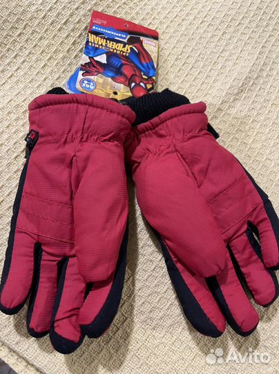 Перчатки зима новые 5/6 лет 2/3 года, 8/10 лет