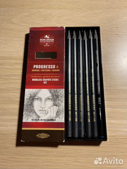 Цельнографитные карандаши Koh-n-noor Progresso