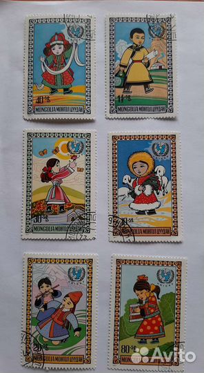 Марки почтовые Монголия, Куба