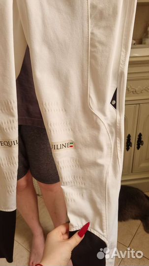 Бриджи для верховой езды с силиконовой леей