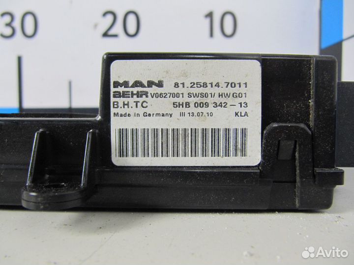 Блок управления отопителем(печкой) MAN TGX