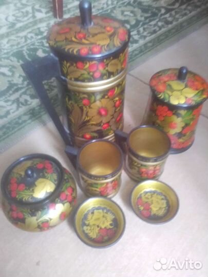 Набор посуды хохлома СССР