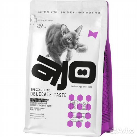 AJO Полнорационный сухой корм для привередливых ко