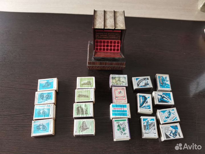 Сигаретница, спички 19 шт., СССР