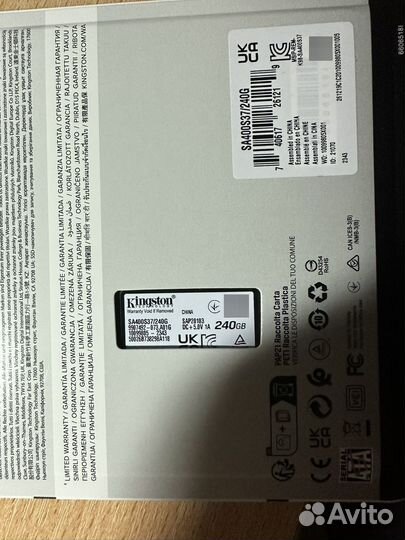 SSD Kingston a400 240gb Новый