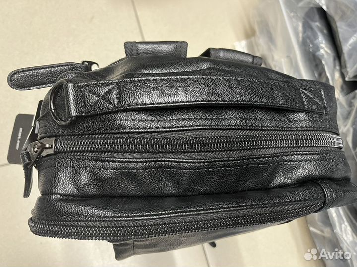 Кожаная сумка рюкзак