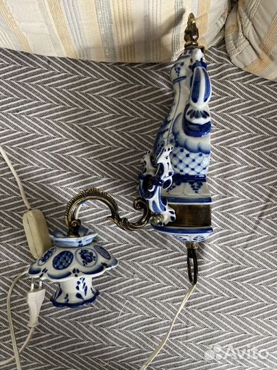 Светильник бра гжель