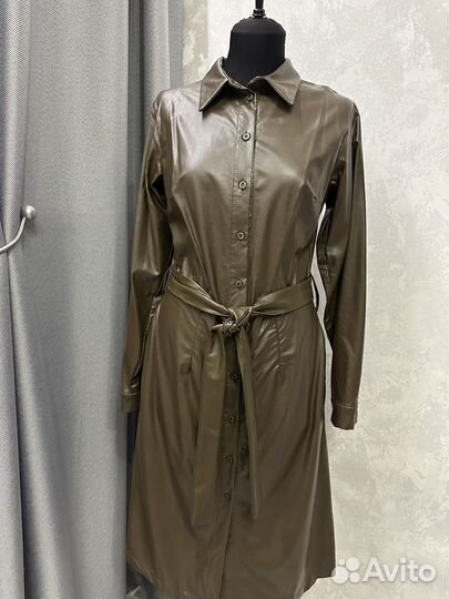 Платье экокожа