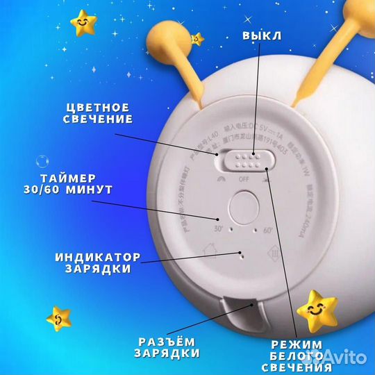 Ночник груша детский
