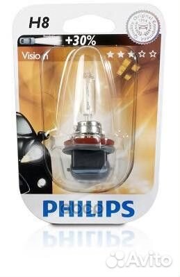 Лампа H8 12V 35W (блистер) 12360B1 Philips