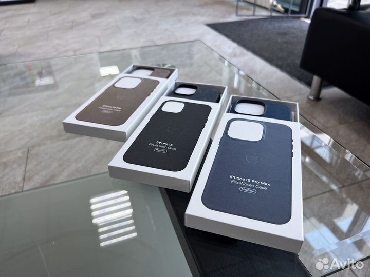 Чехол Magsafe iPhone 15 Pro FineWoven Новые