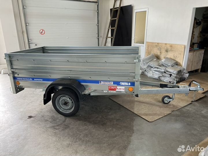 Прицеп оцинк 2.5х1.30 борт 64см Тавиалс