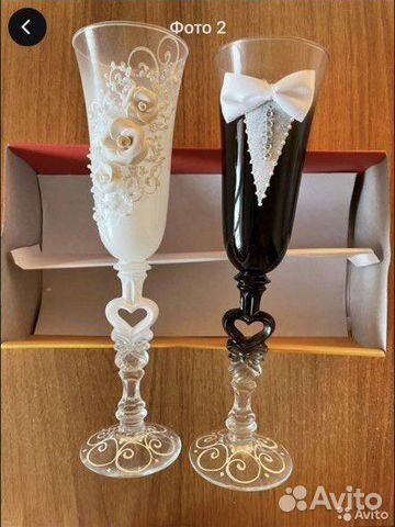 Свадебные бокалы новые