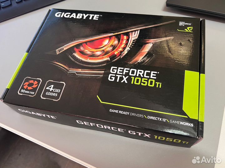 Коробка от видеокарты 1050ti