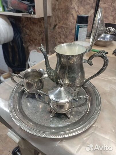 Сервиз кофейный мельхиор