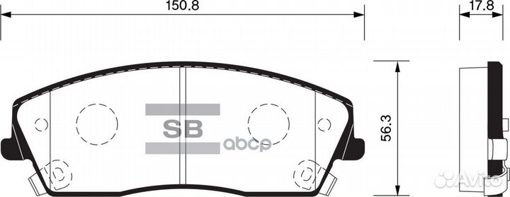 SP1507SNS GDB4140 05142555AA колодки дисков