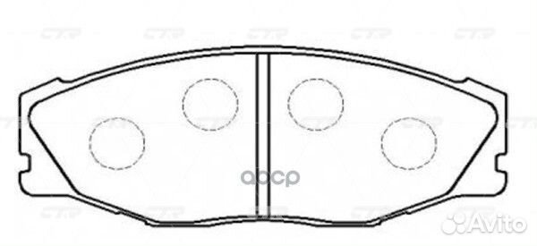Колодки тормозные crown - GS13#,JZS14# F CKT-111