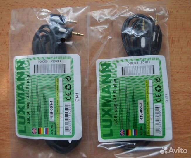 Кабель luxmann 3,5St.plug-3,5St.plug, 3,5St.jack