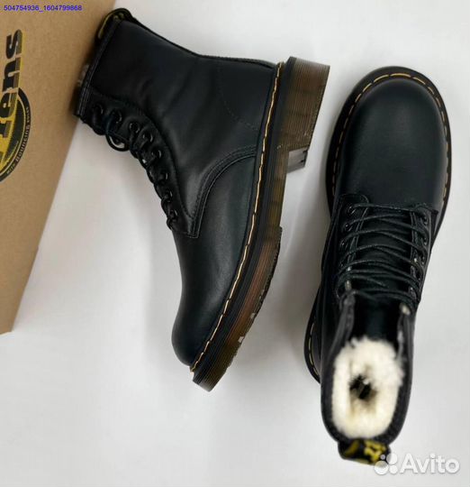 Ботинки Dr. Martens с мехом (Арт.18949)