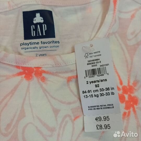 Футболка GAP 2 года