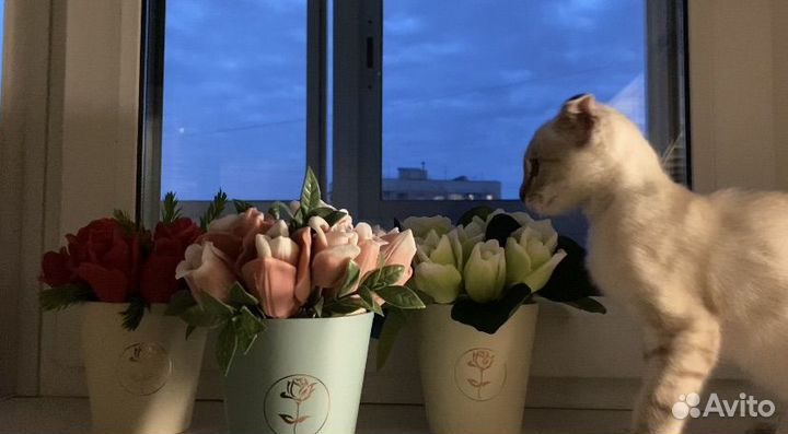 Букет цветов из мыла