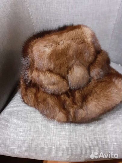 Шапка женская норковая ретро