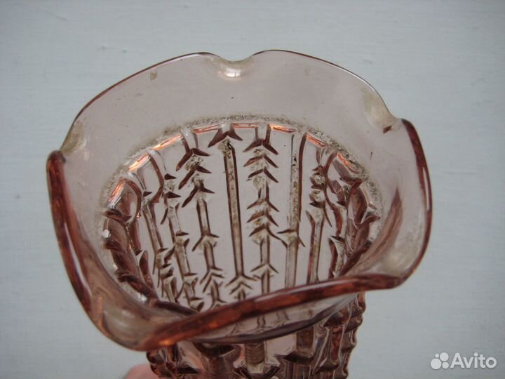 Ваза СССР (карамельное стекло)