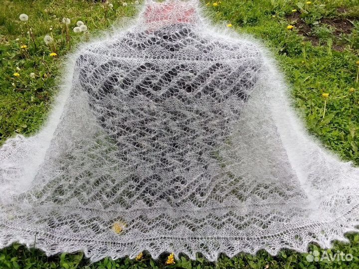 Пуховый шарф