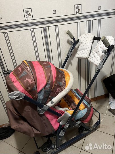 Санки коляска ника