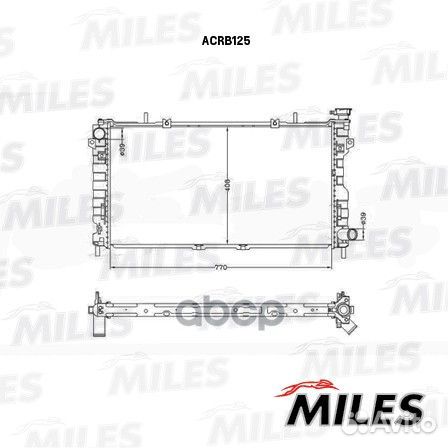 Радиатор Chrysler Voyager 2.4 00- acrb125 Miles